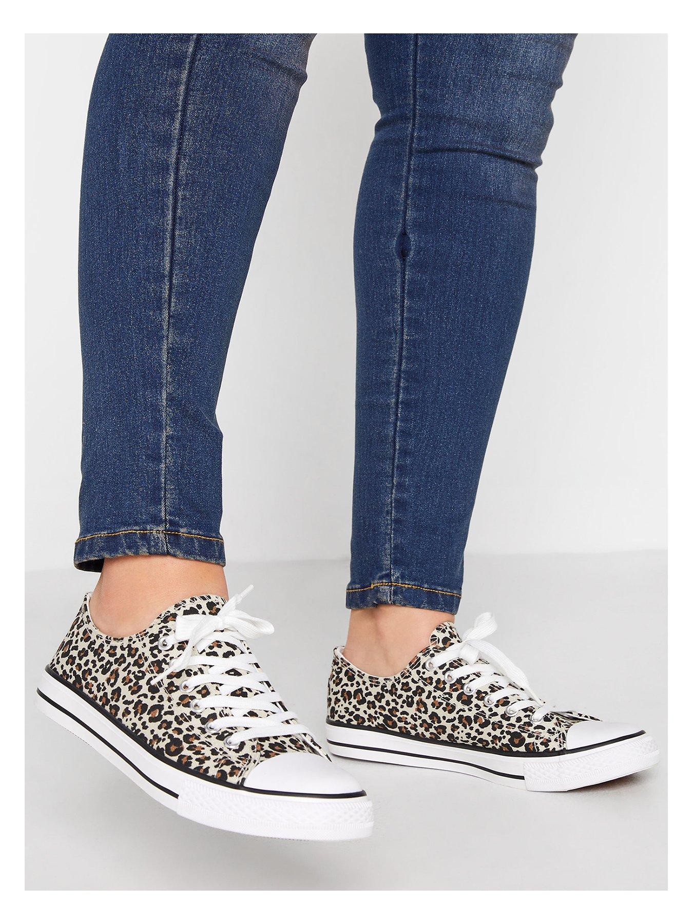 yours-clothing-leopard-low-top-trainerback