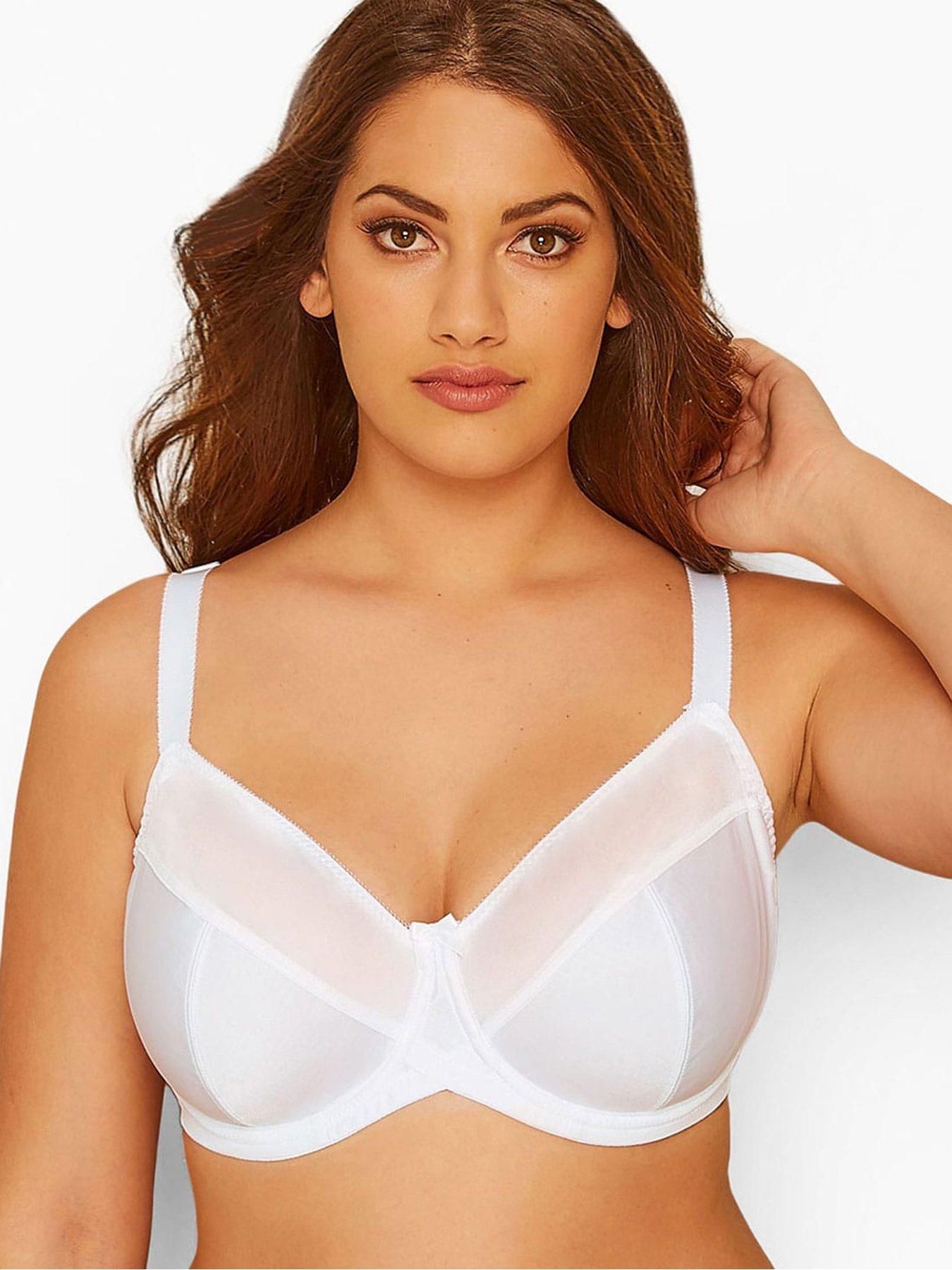 Image 1 of 3 of Yours Yours Classic Underwired Bra White