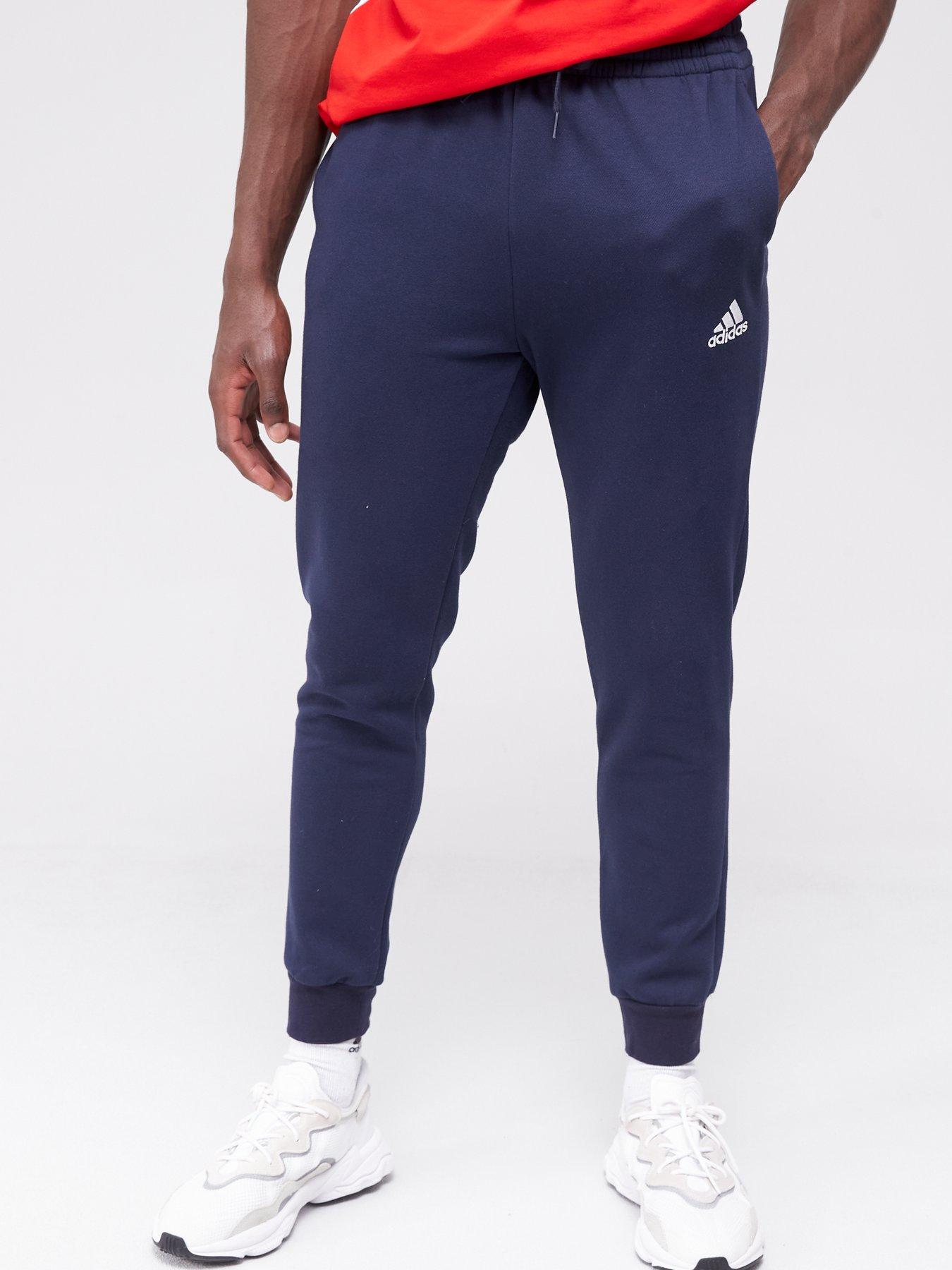 Navy blue adidas online joggers