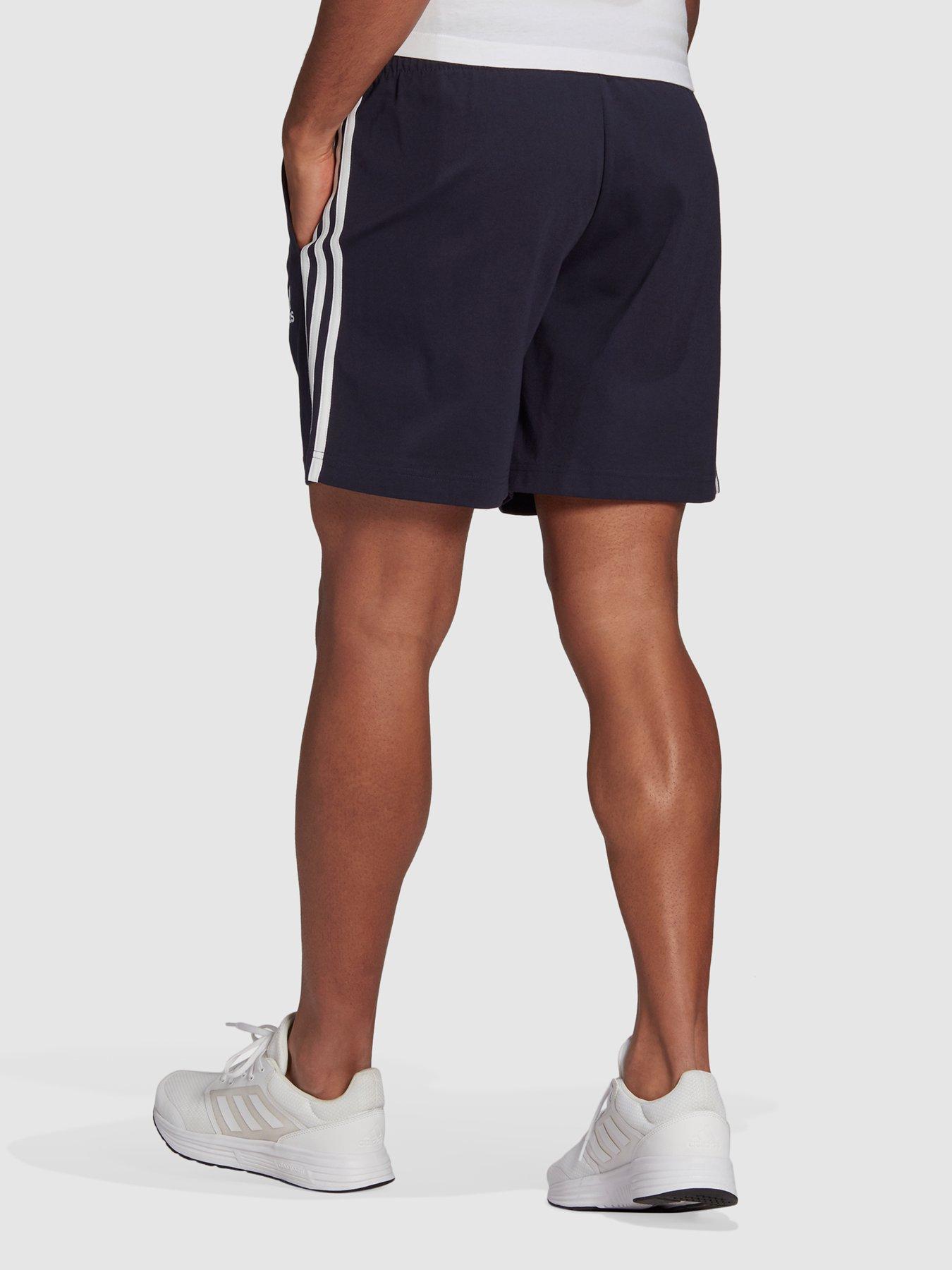 Originals 3-stripe jersey shorts in outlet grey