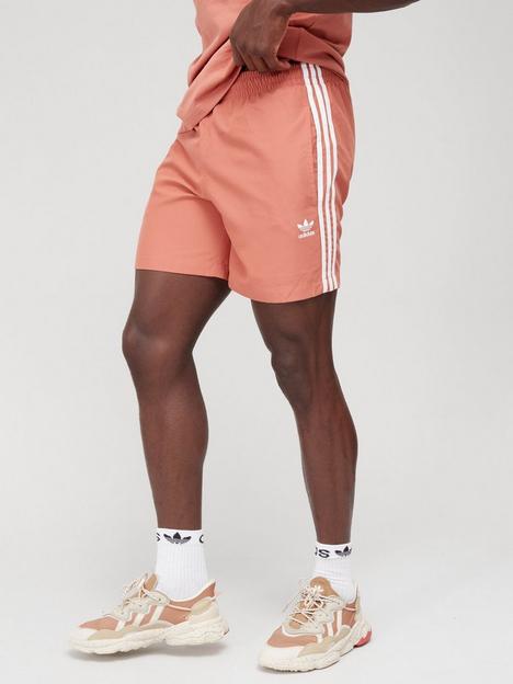 adidas-originals-3-stripe-swim-shorts-orange