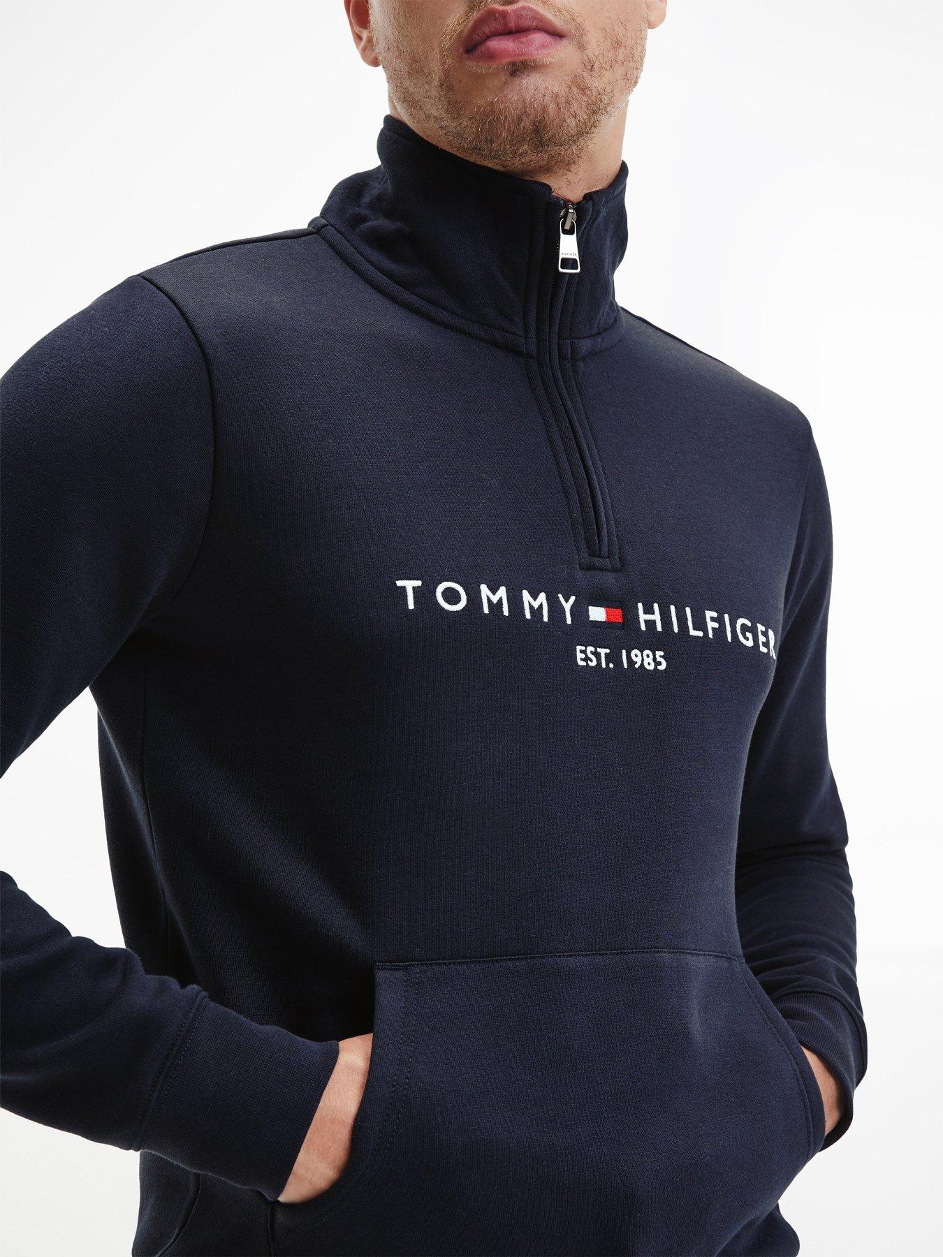 tommy-hilfiger-tommy-hilfiger-tommy-logo-14-zip-sweat-navyoutfit