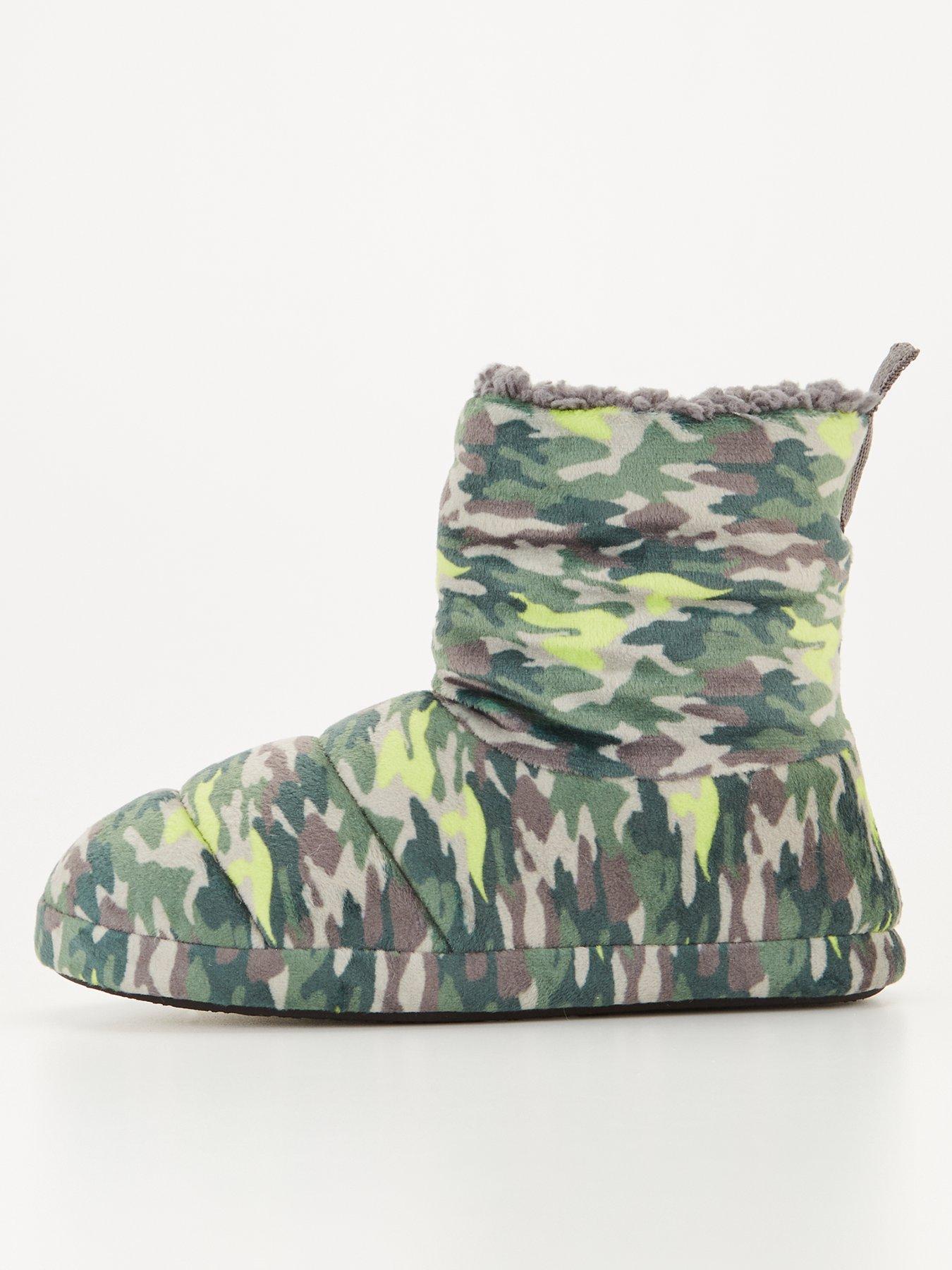 Childrens on sale camo slippers