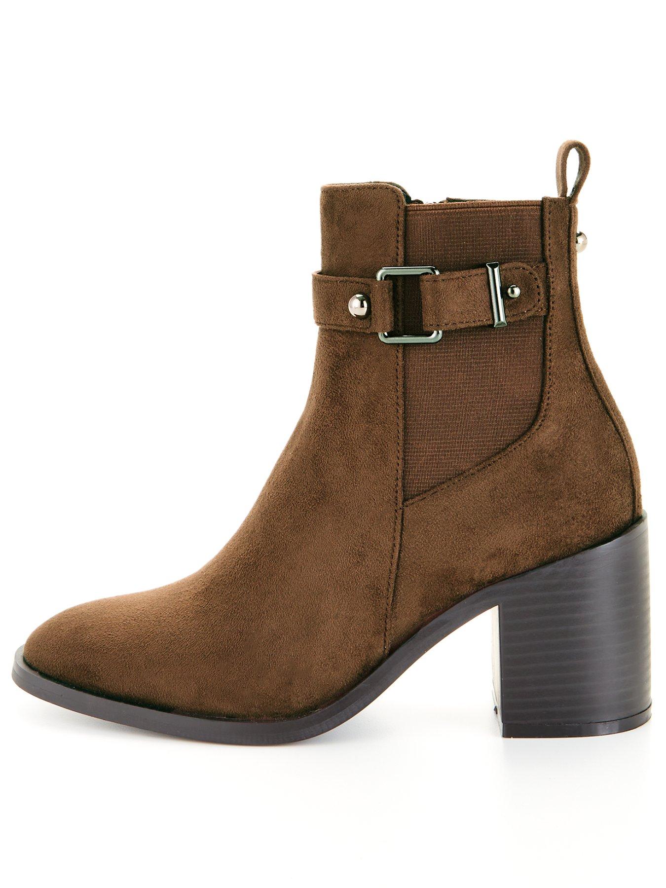 brown boots ladies ankle