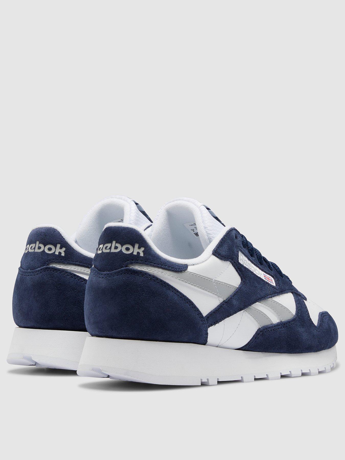 revista Abandonar Impulso Reebok Classic Leather - Navy/Grey | Very Ireland