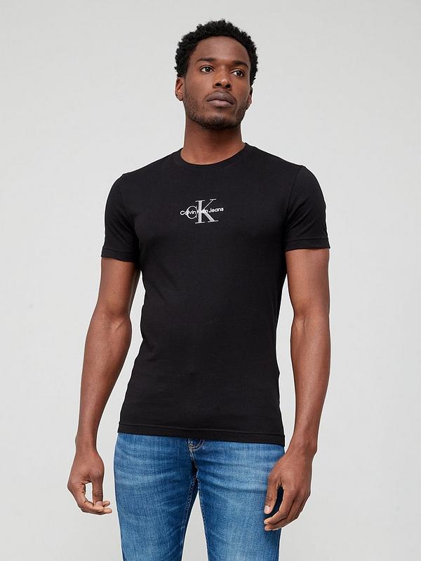 Calvin Klein Jeans Small Monogram Logo T-shirt - Black | Very Ireland