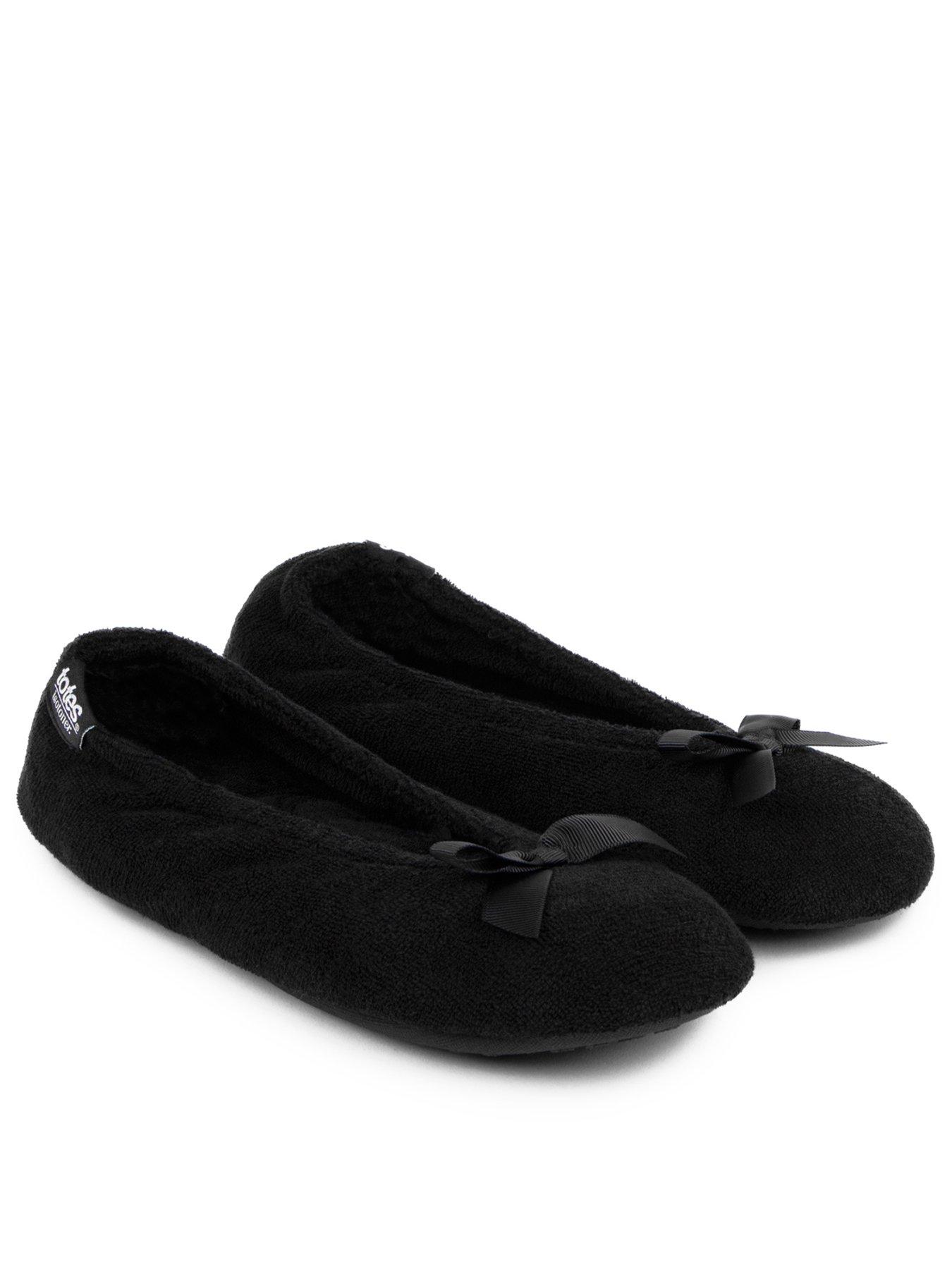 totes-isotonernbspterry-ballet-with-pillowstep-blackstillFront