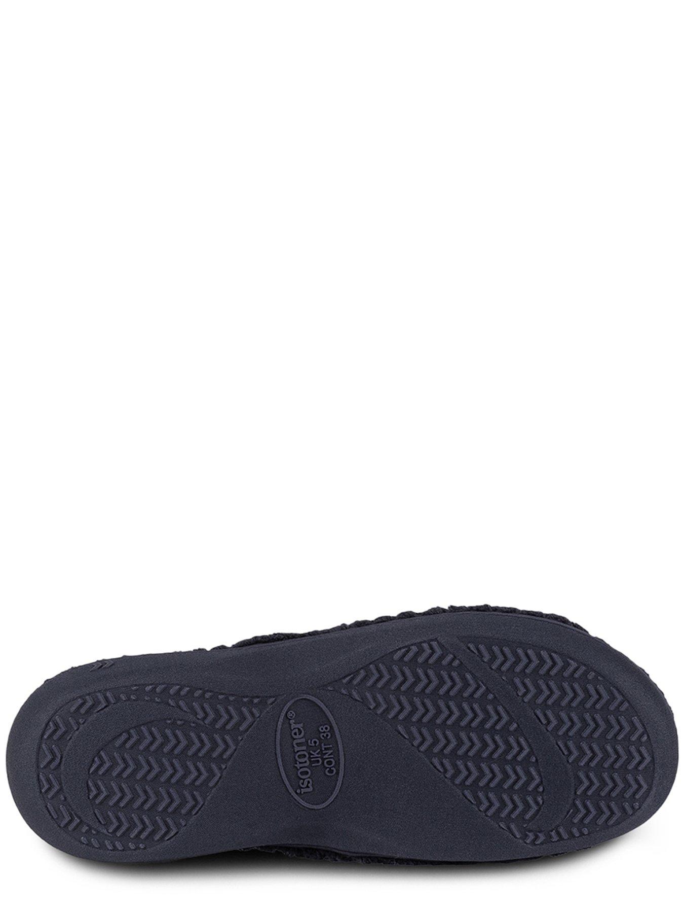 Image 4 of 5 of TOTES Isotoner Popcorn Turnover Open Toe Slider - Navy