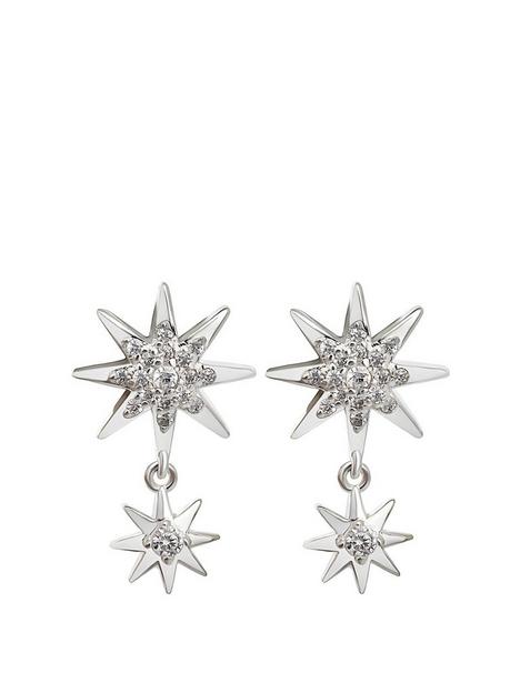 simply-silver-sterling-silver-925-cubic-zirconia-starburst-drop-earrings