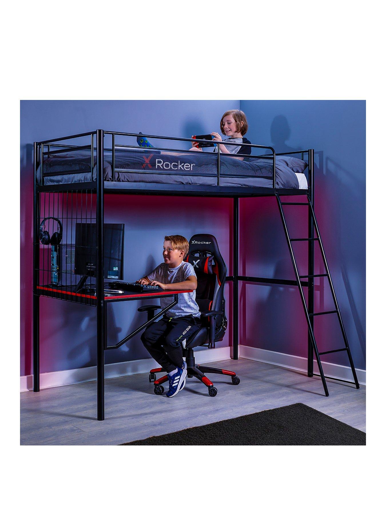 x-rocker-icarus-xl-gaming-high-sleeper-with-deskstillFront