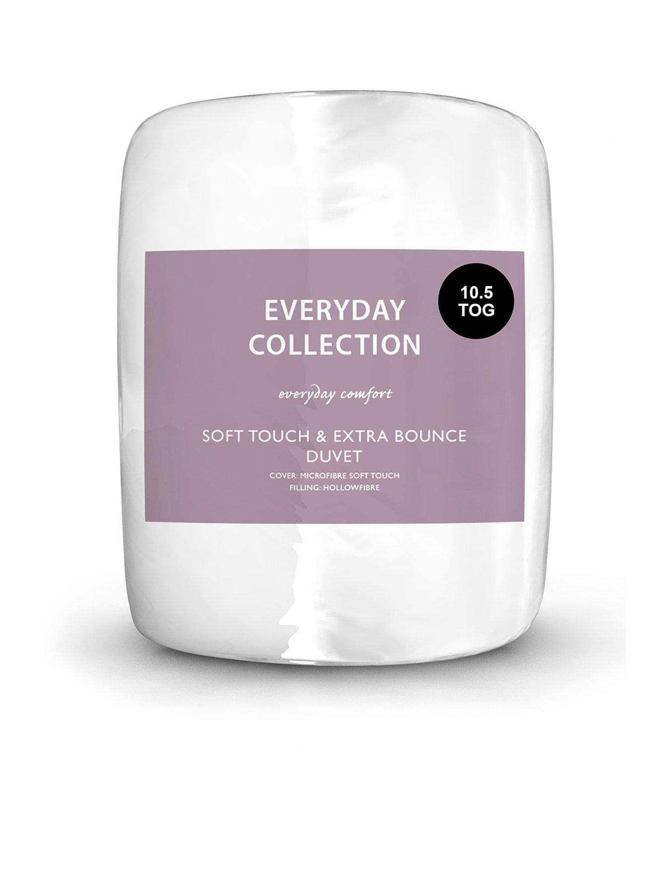 Very Home Soft Touch and Extra Bounce 10.5-Tog Duvet - White