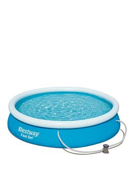 bestway-12ft-fast-set-pool-with-filter-pump