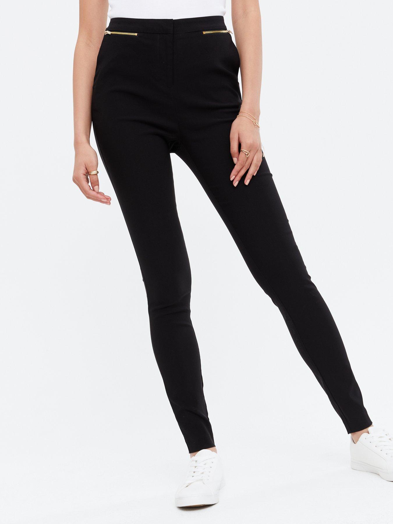 New look shop black skinny trousers