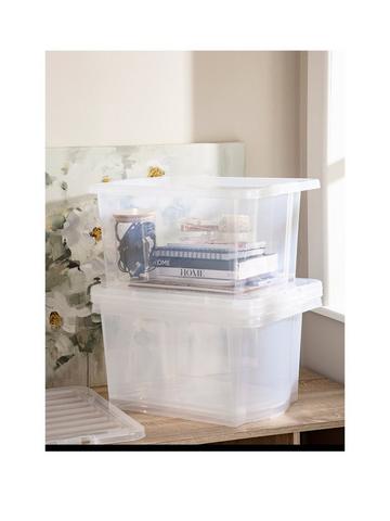 Buy Small 4 Litre Wham Crystal Translucent Storage Boxes