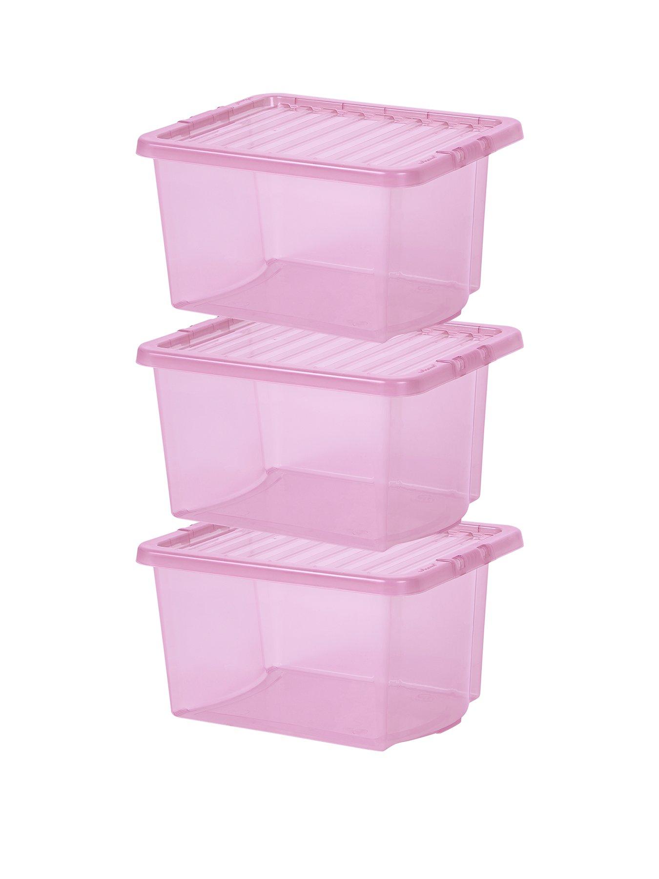 wham-set-of-3-pink-crystal-28-litre-plastic-storage-boxesnbspstillFront