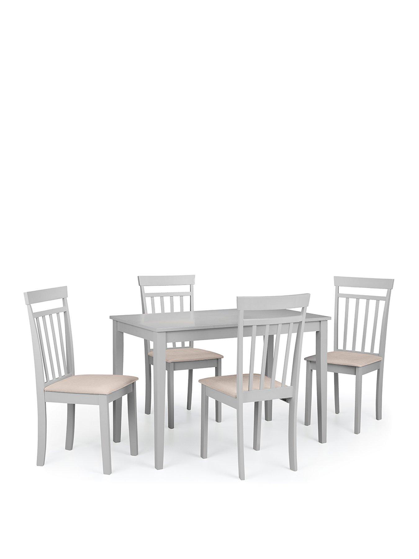 Julian Bowen Taku 114 cm Dining Table + 4 Coast Chairs