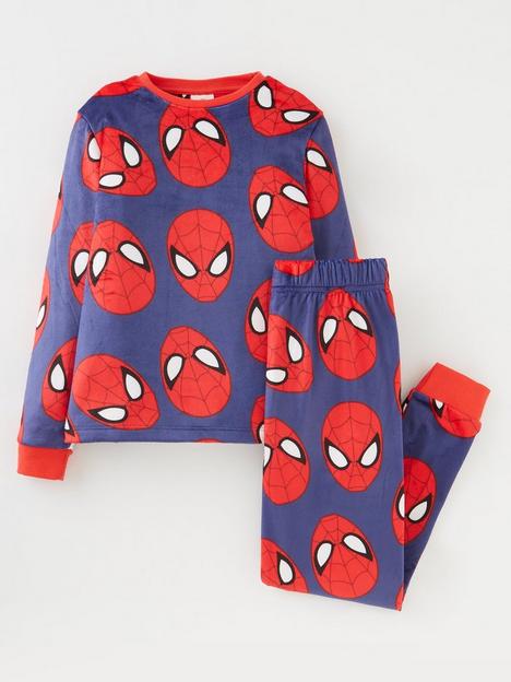spiderman-boys-spiderman-fleece-pyjamas-blue