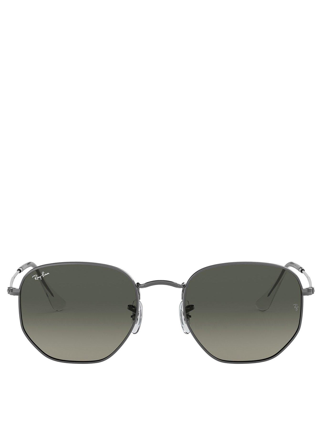 ray-ban-hexagonal-gunmetal-irregular-frame-sunglasses-greyoutfit