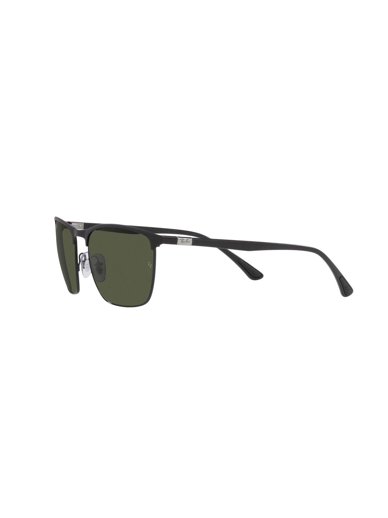 ray-ban-matte-square-sunglasses-blackdetail