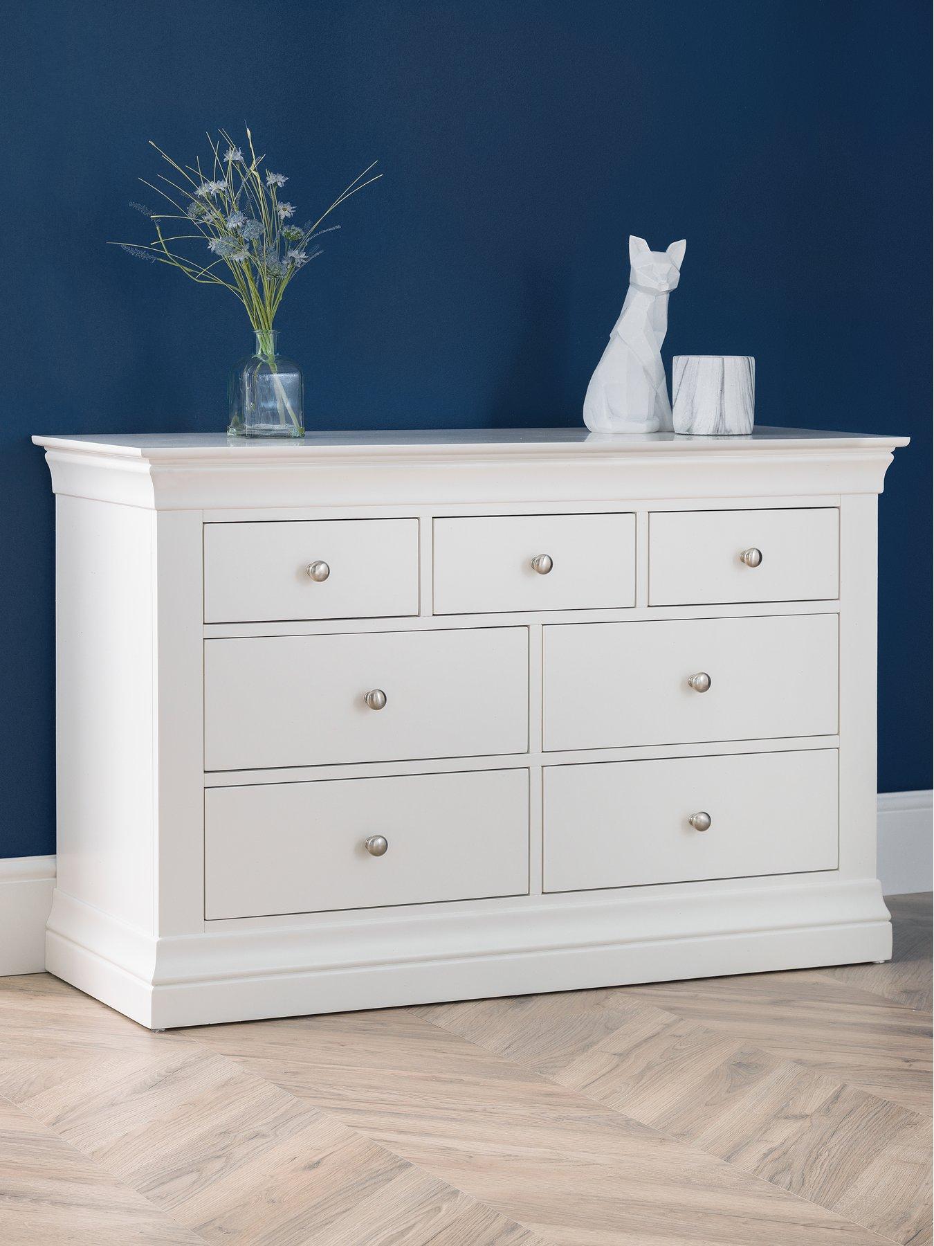 Image 1 of 4 of Julian Bowen Clermont Ready Assembled&nbsp;4&nbsp;+&nbsp;3 Drawer Chest