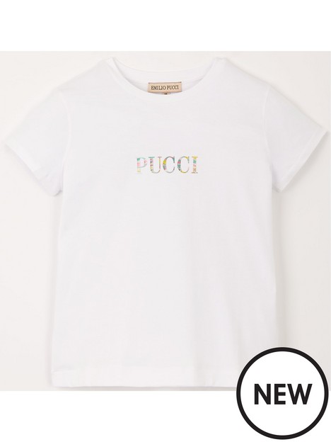 emilio-pucci-kids-logo-t-shirt-white