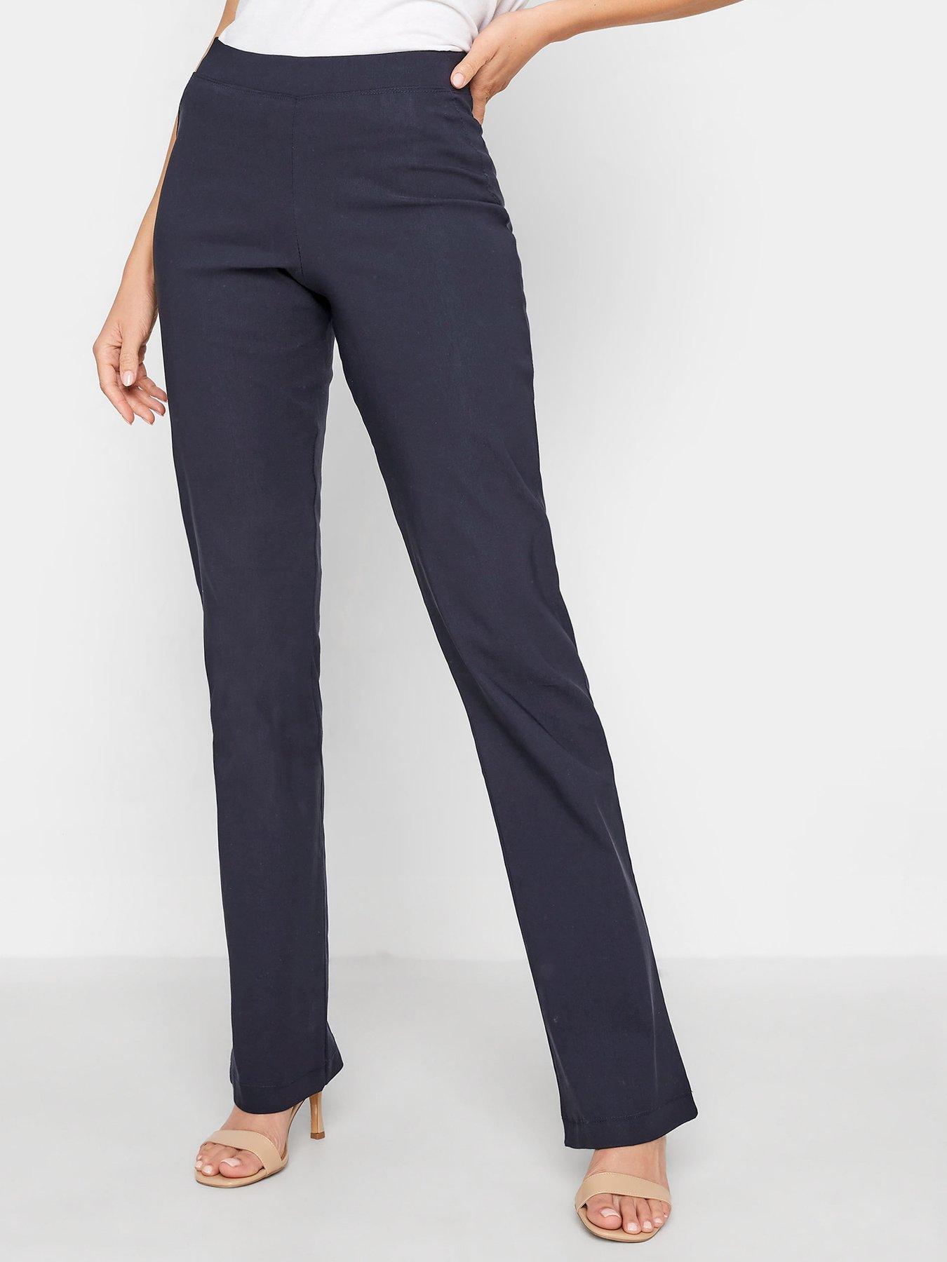 Slim leg bootcut store trousers