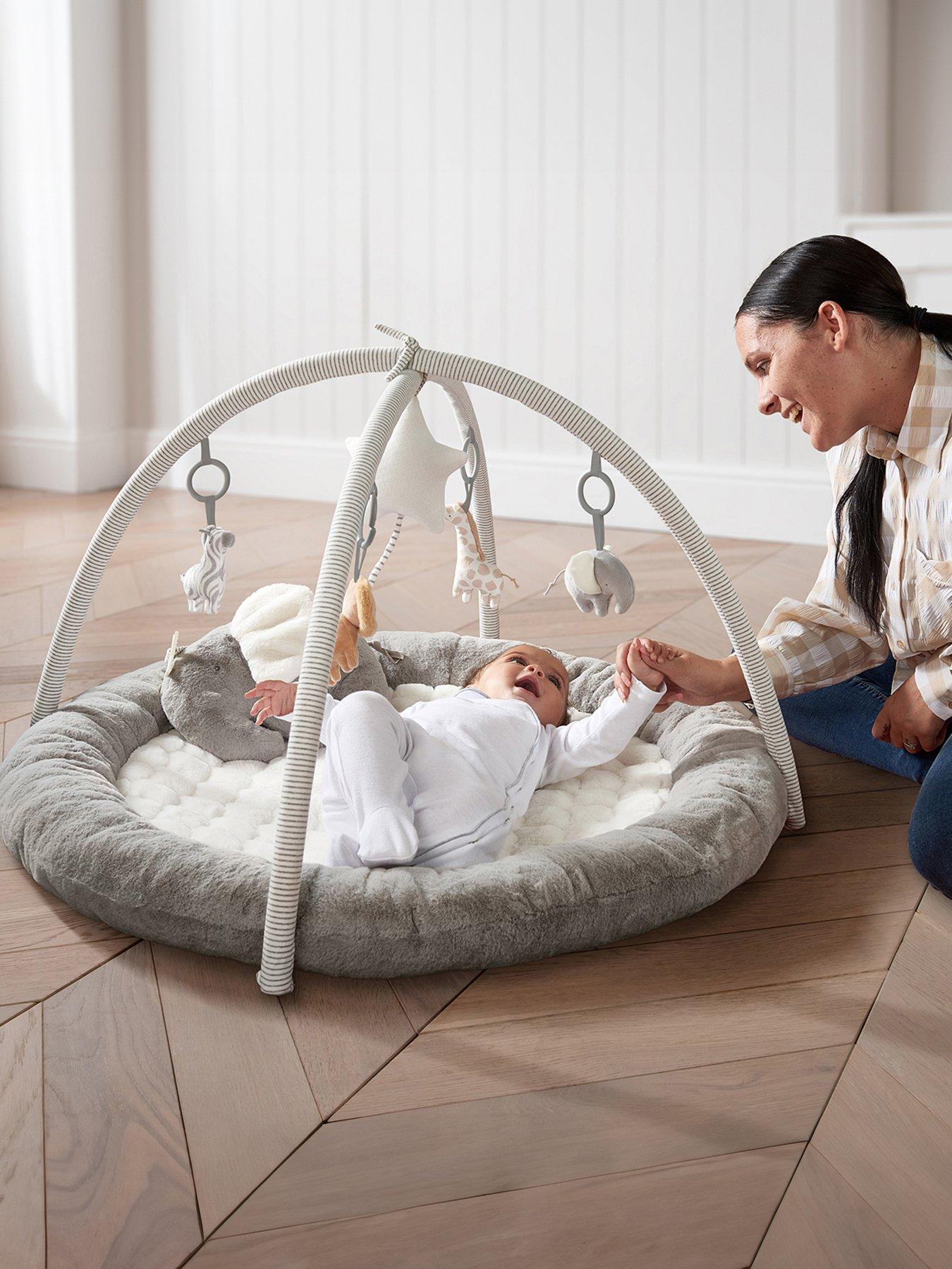 Image 1 of 6 of Mamas & Papas Playmat - Welcome to the World - Grey/White