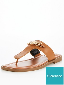 river-island-leather-chain-linknbspsandals-brown