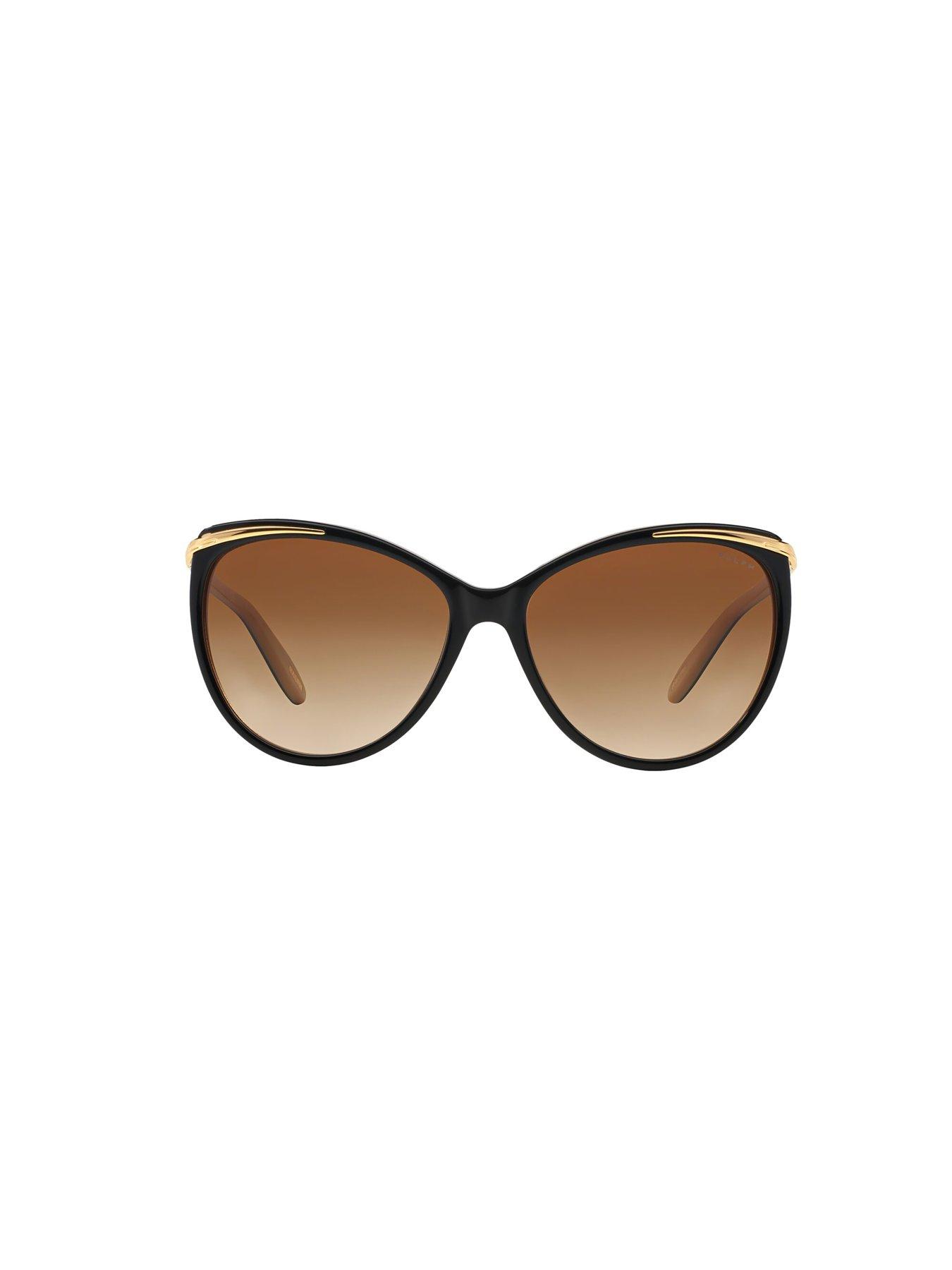 Image 2 of 4 of Ralph Oversized Cat Eye Sunglasses- Brown