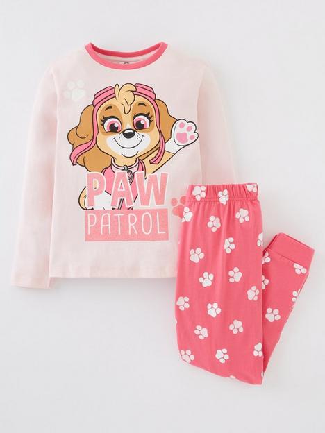 paw-patrol-girls-paw-patrol-skye-long-sleeve-pyjamas-pink