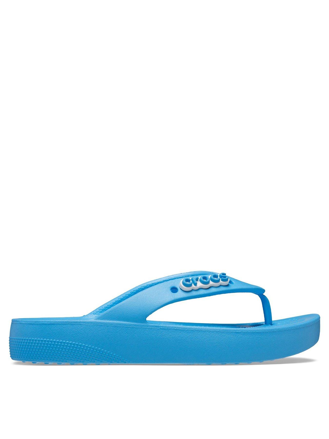 Crocs Classic Platform Flip Flops - Blue | Very Ireland