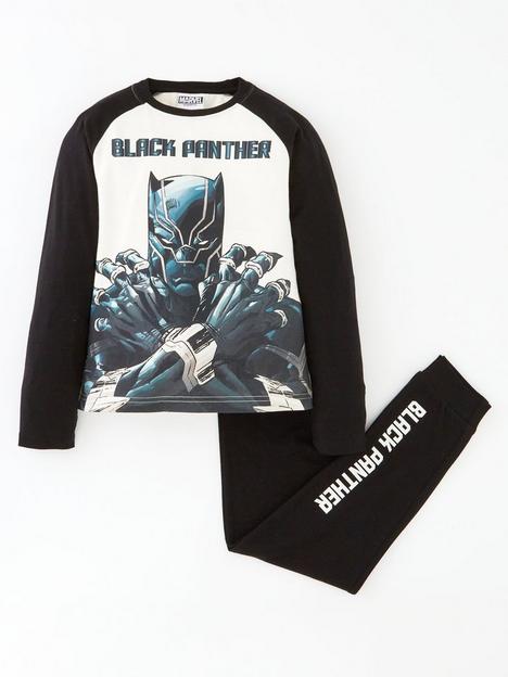 marvel-boys-black-panther-raglan-sleeve-long-sleeve-pyjama-ecru