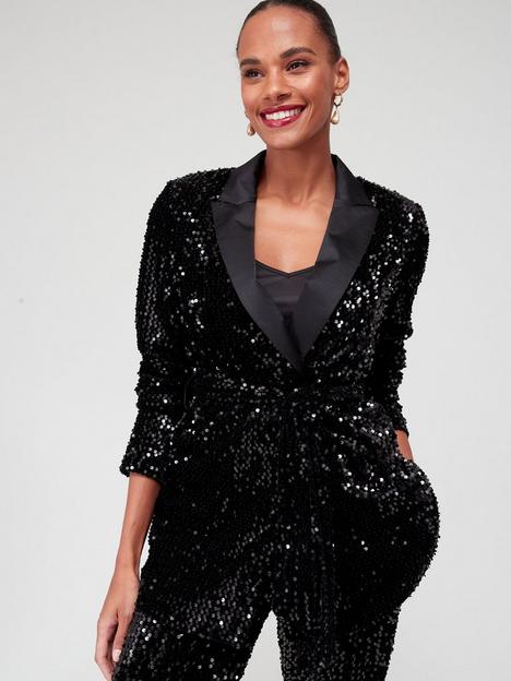 v-by-very-sequin-wrap-belted-blazer-black