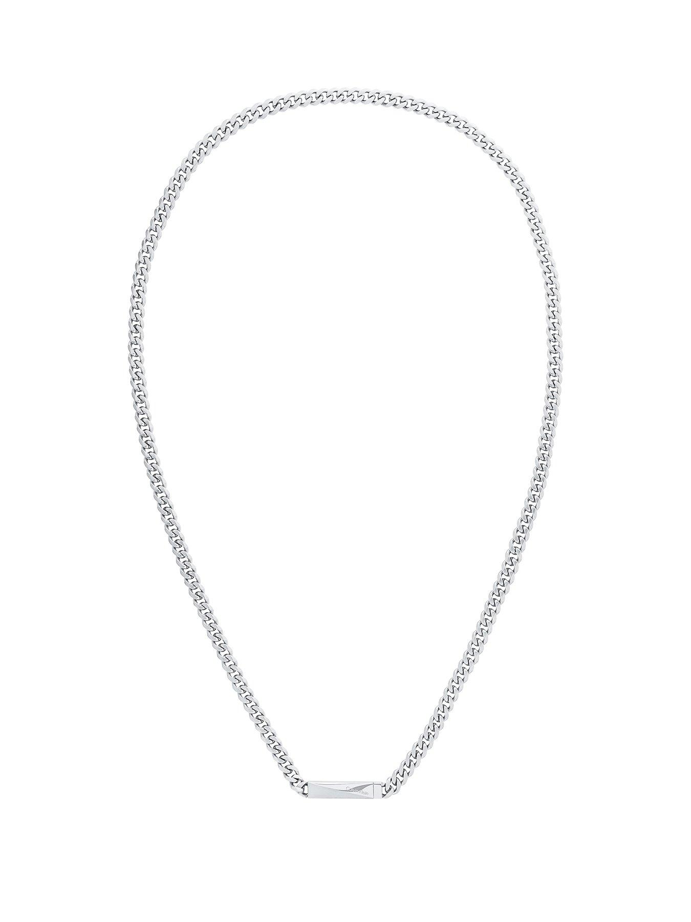 Calvin klein best sale necklace mens