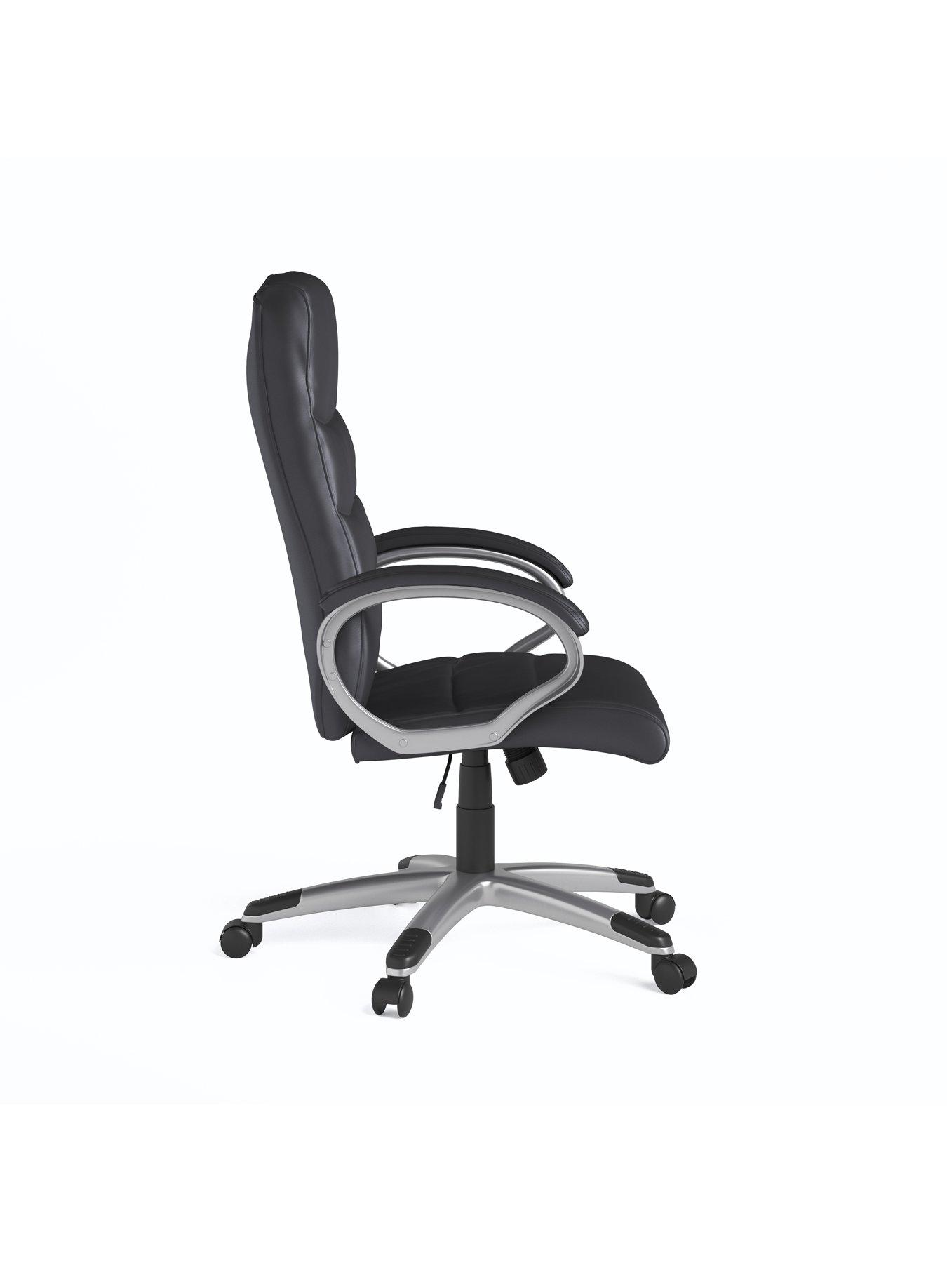 Image 4 of 5 of Alphason Hampton Leather Office Chair - Black