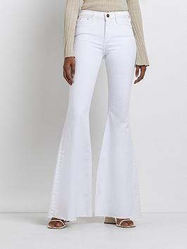river-island-mid-rise-ultranbspflared-jeansnbsp--white
