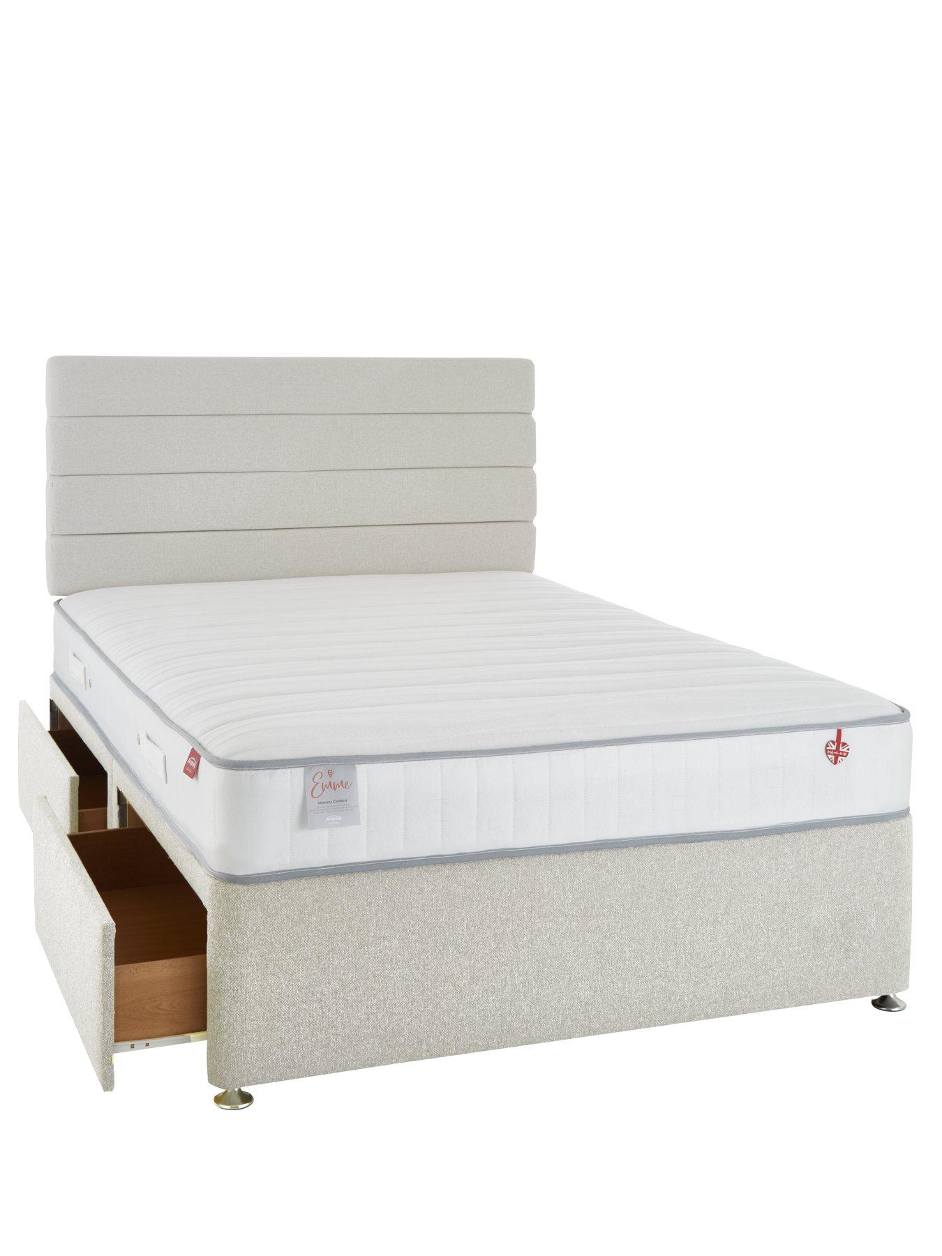 Airsprung Emme Memory Divan with Mattress Options - FSC® Certified