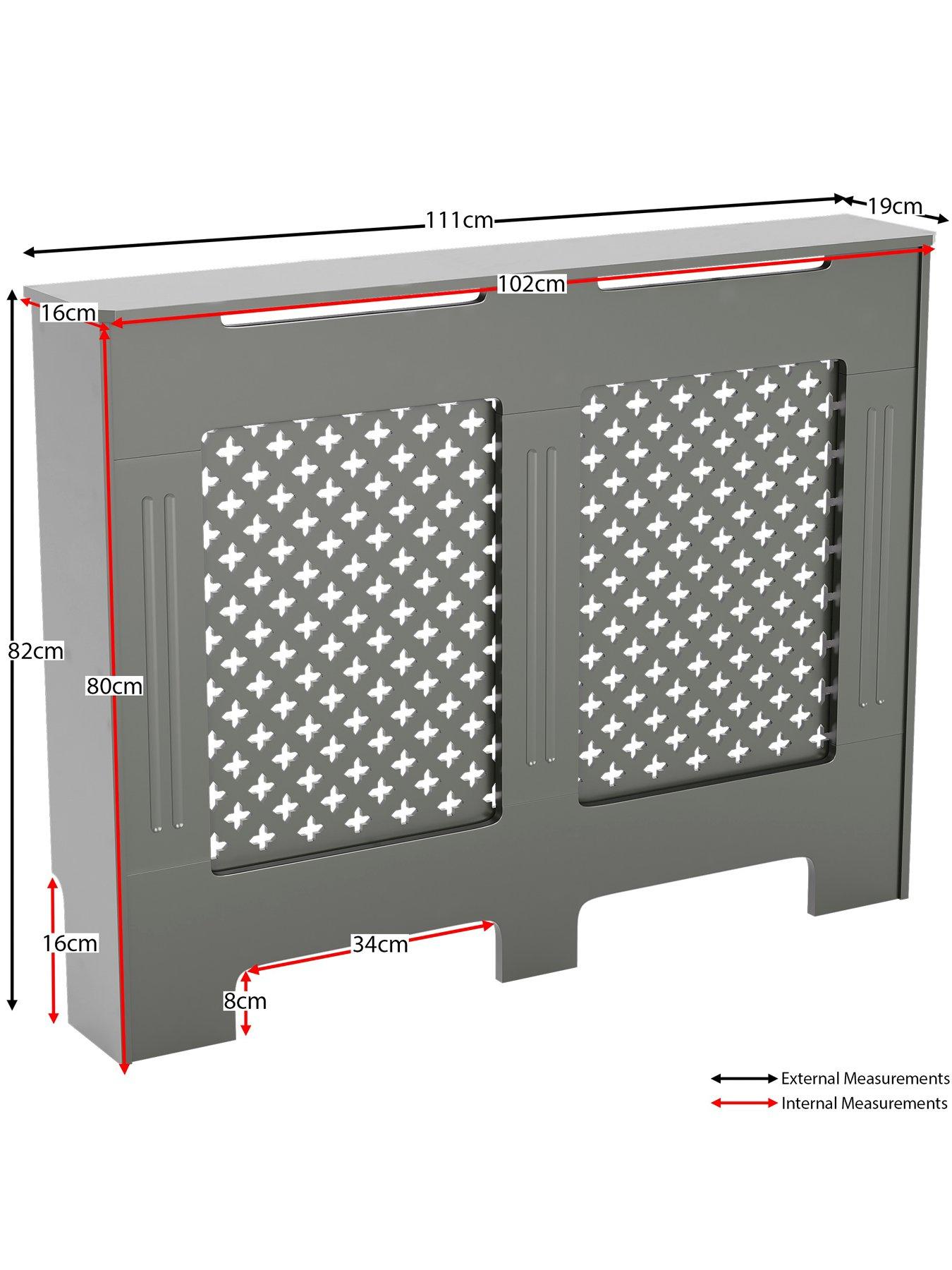 Image 7 of 7 of Vida Designs Oxford Medium Radiator Cover - Olive Grey