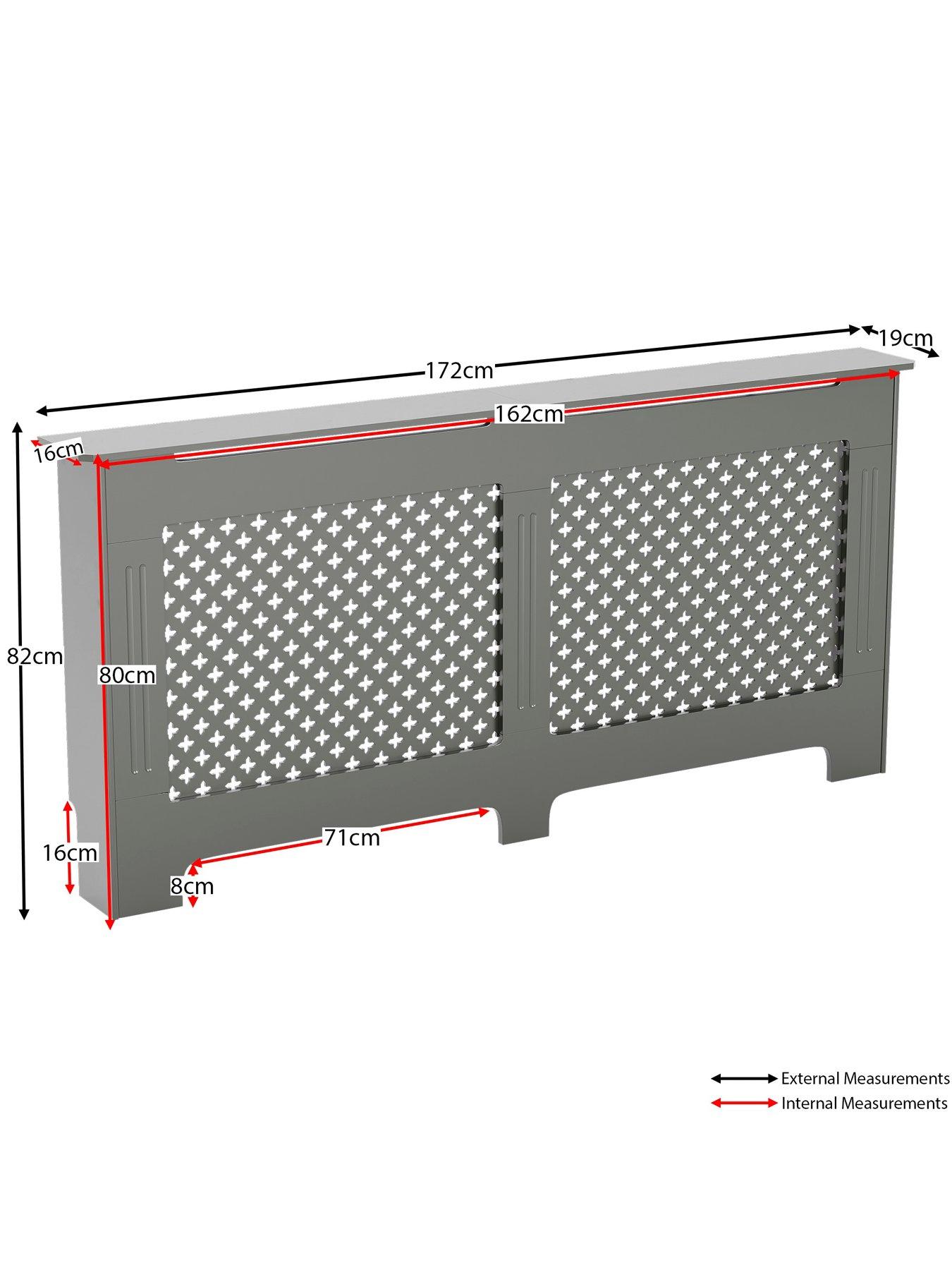 Image 7 of 7 of Vida Designs Oxford Extra Large Radiator Cover - Olive&nbsp;Grey
