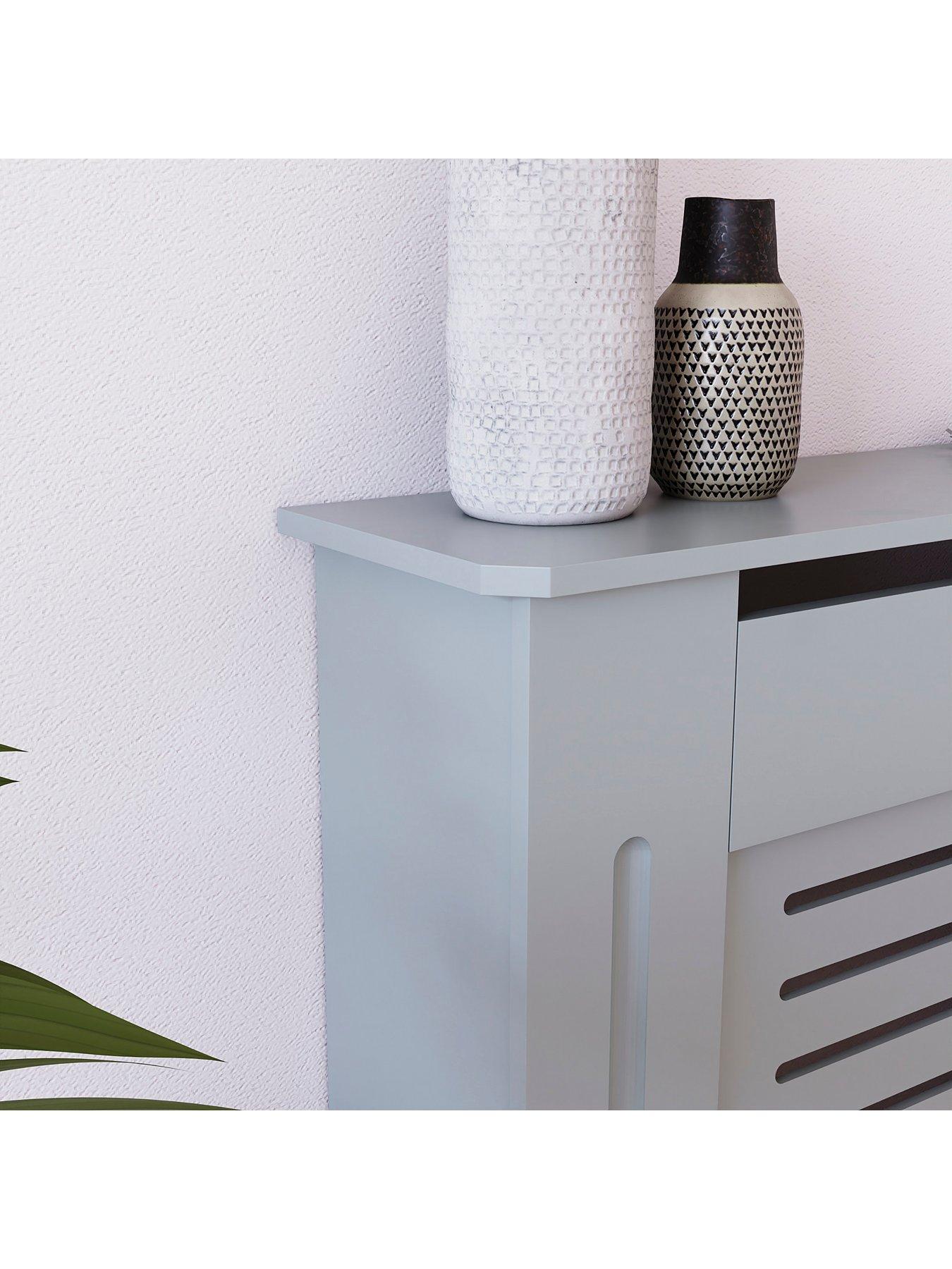 Image 4 of 6 of Vida Designs Milton Small Radiator Cover - Olive&nbsp;Grey