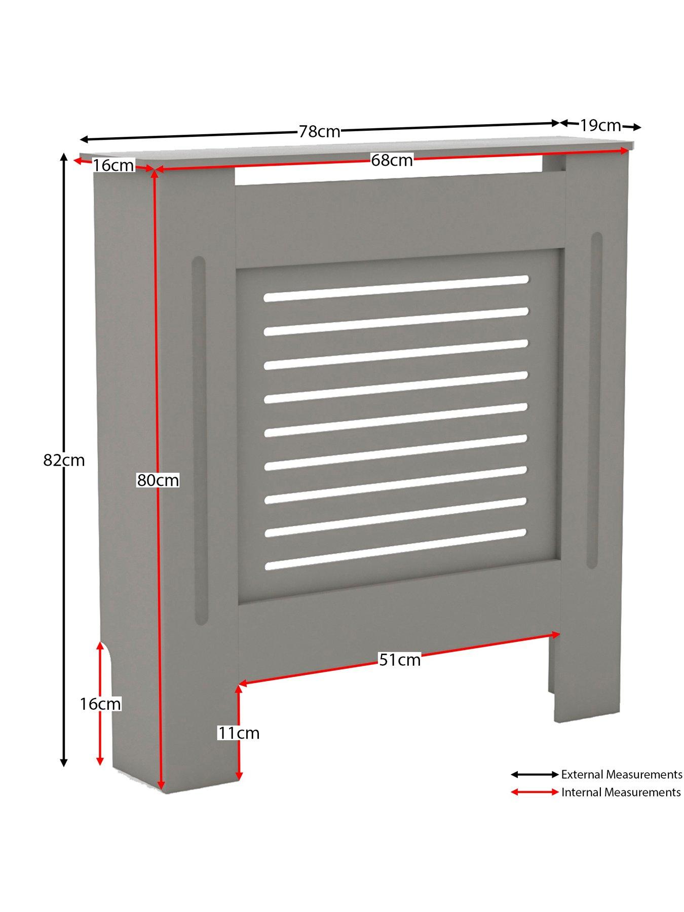 Image 6 of 6 of Vida Designs Milton Small Radiator Cover - Olive&nbsp;Grey