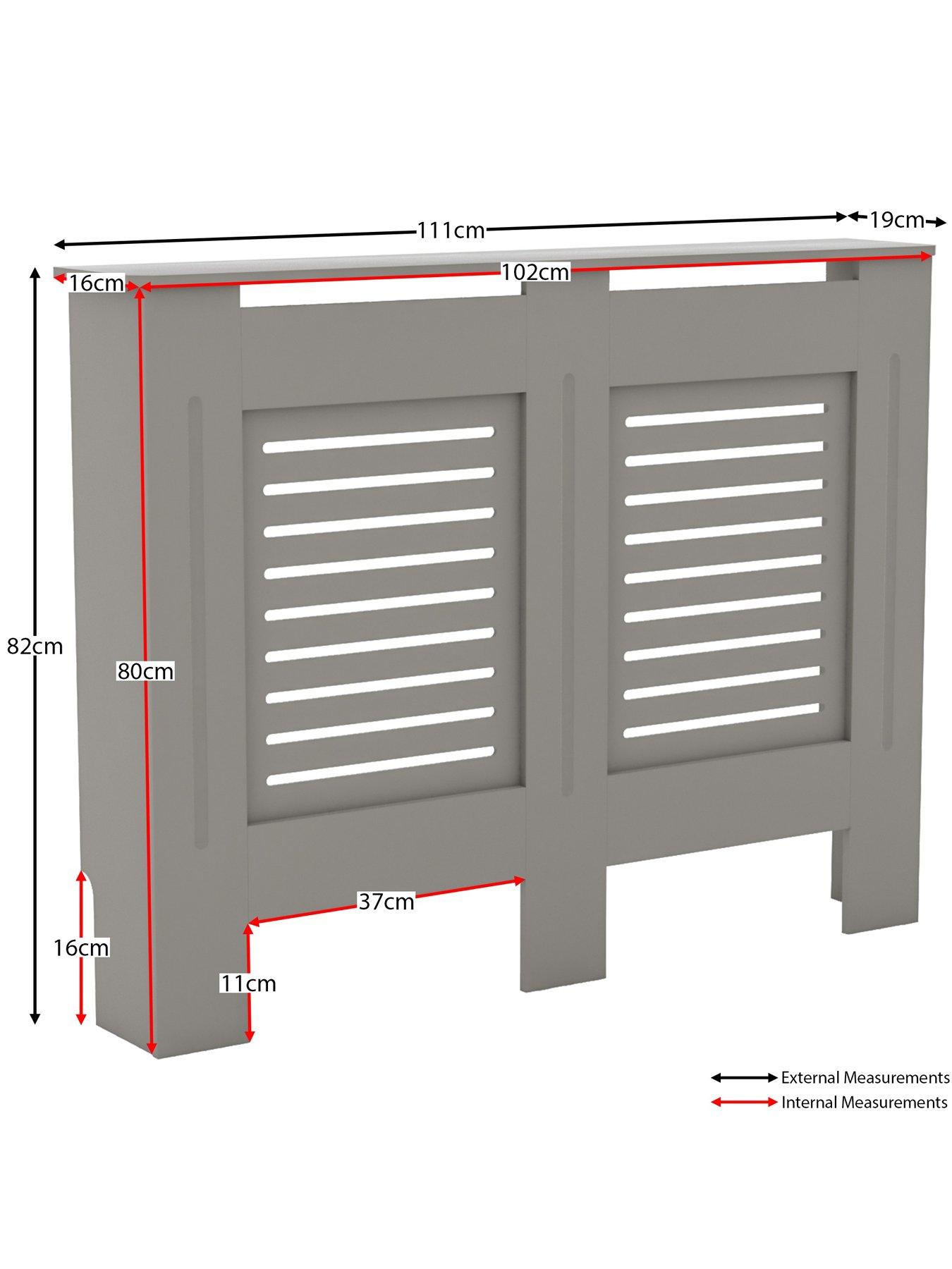 Image 6 of 6 of Vida Designs Milton Medium Radiator Cover - Olive&nbsp;Grey