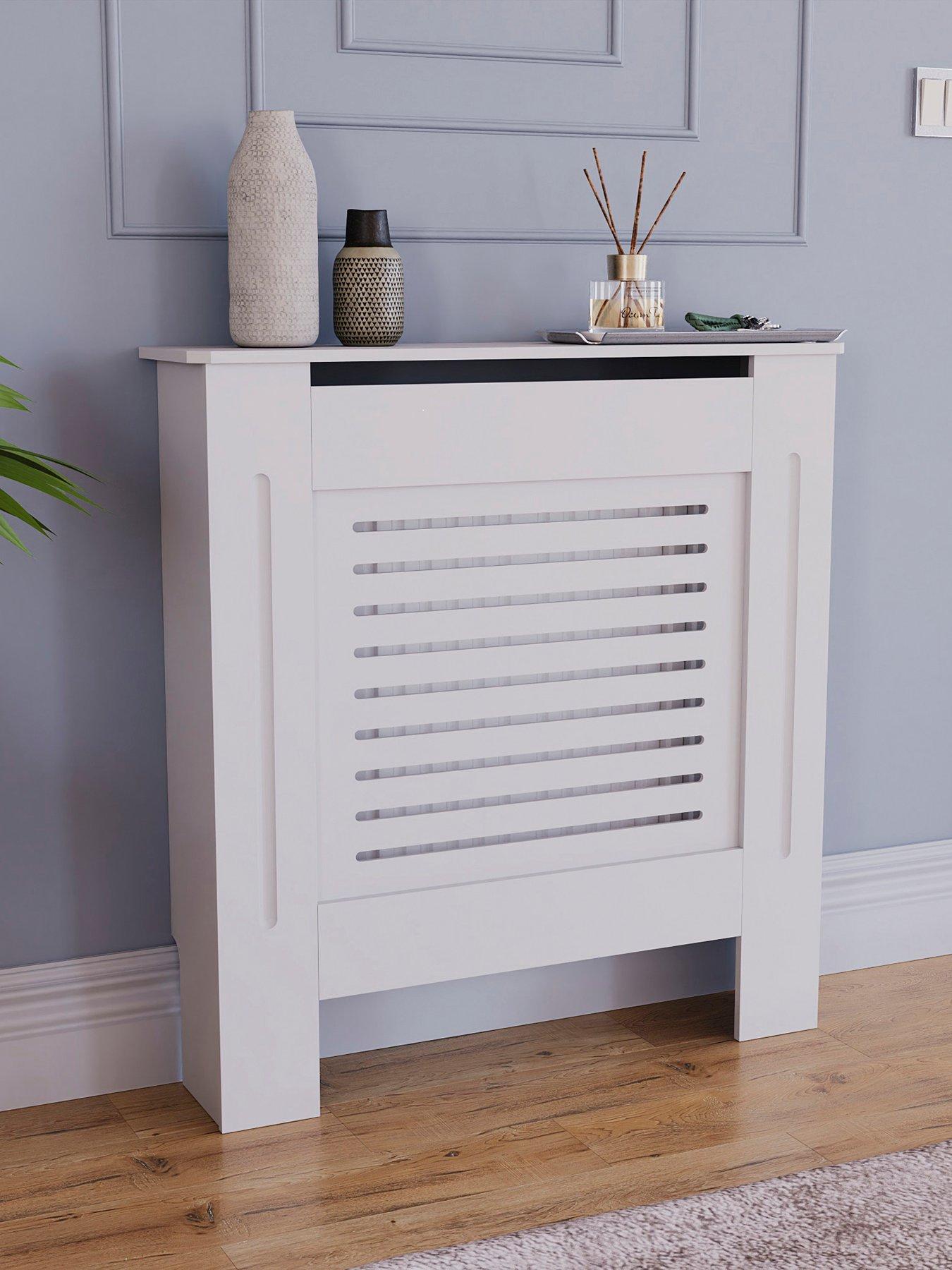 Vida Designs Milton Small Radiator Cover - White