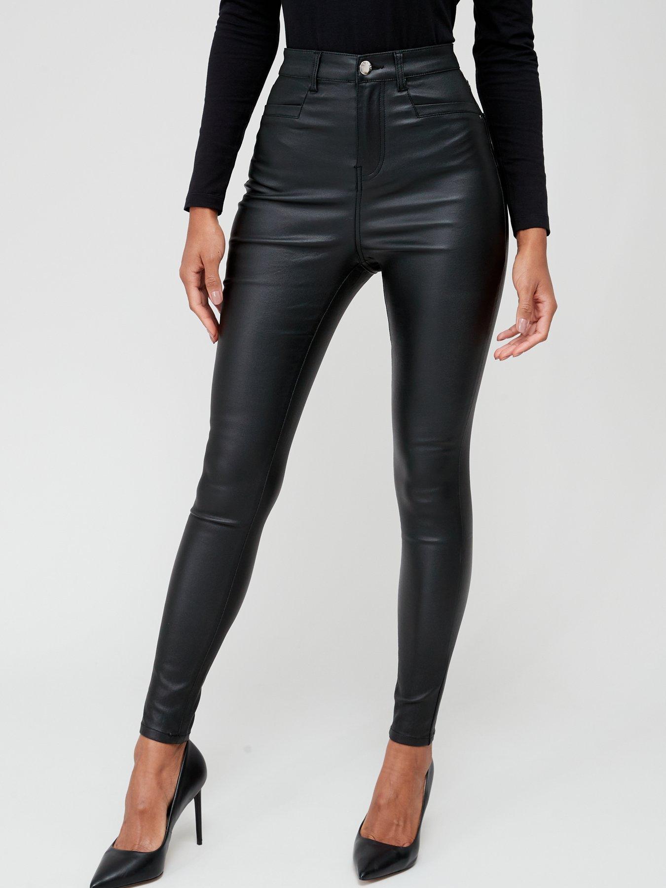 Black high waisted super hotsell skinny jeans