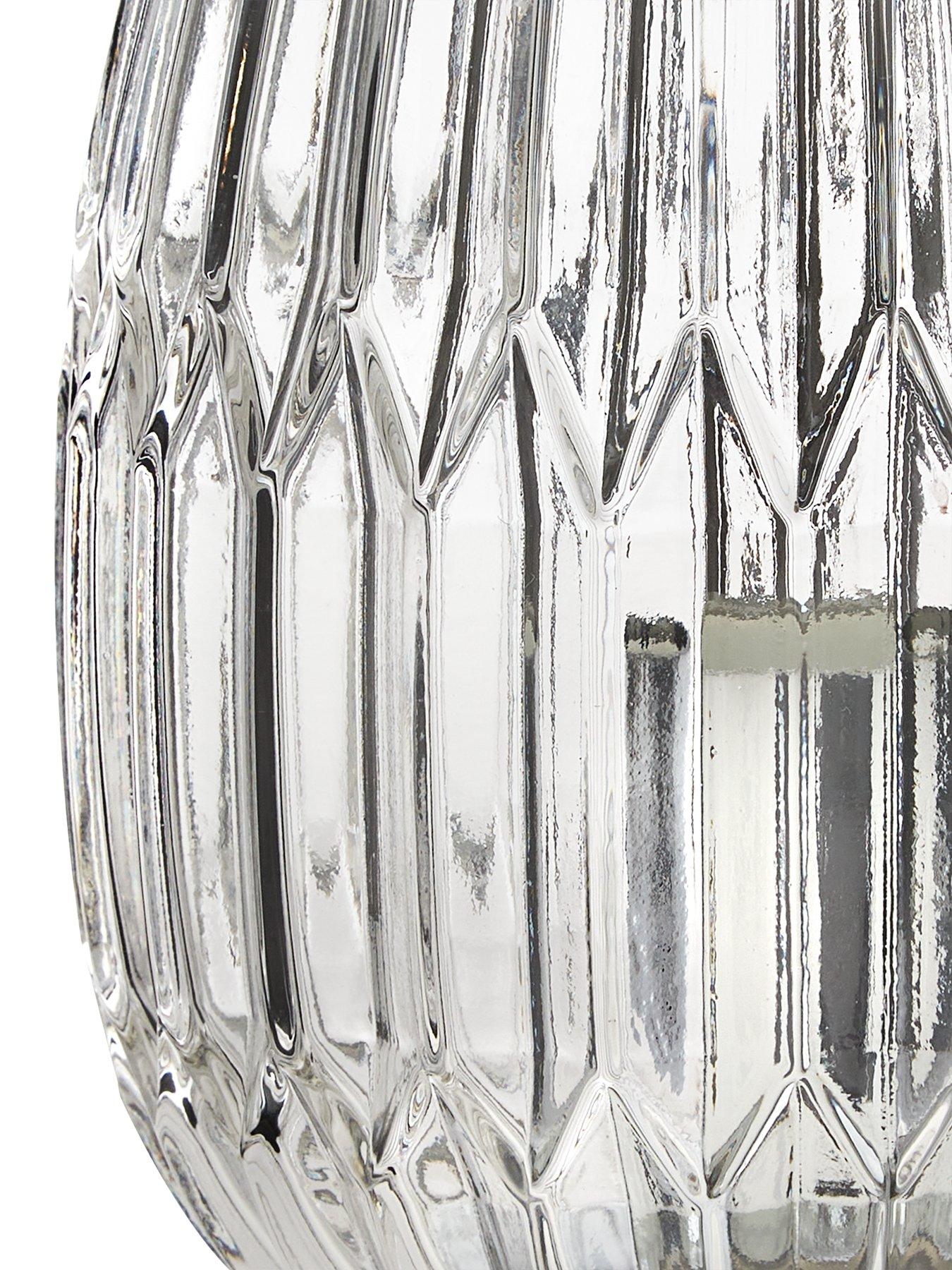 Image 4 of 4 of The Very Collection Emma Ribbed Touch Table Lamp - Clear Chrome