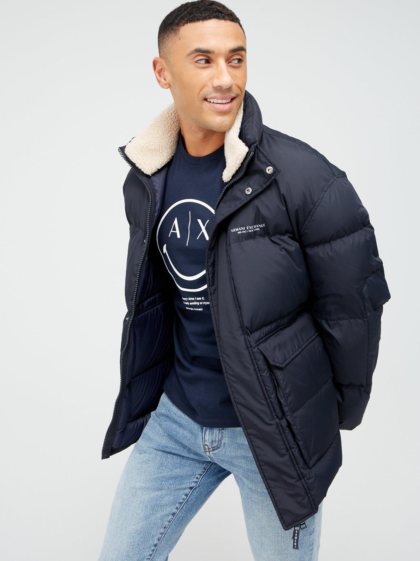 Armani exchange outlet down jacket