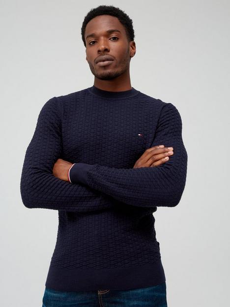 tommy-hilfiger-exaggerated-structure-knitted-jumper-desert-sky-navy