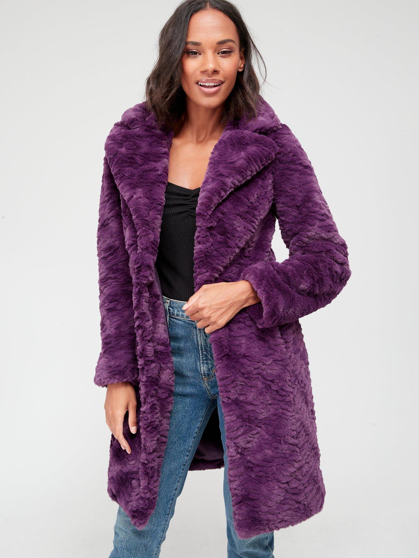 WOMEN FASHION Coats Fur C.Serrano Long coat Multicolored L discount 73% 
