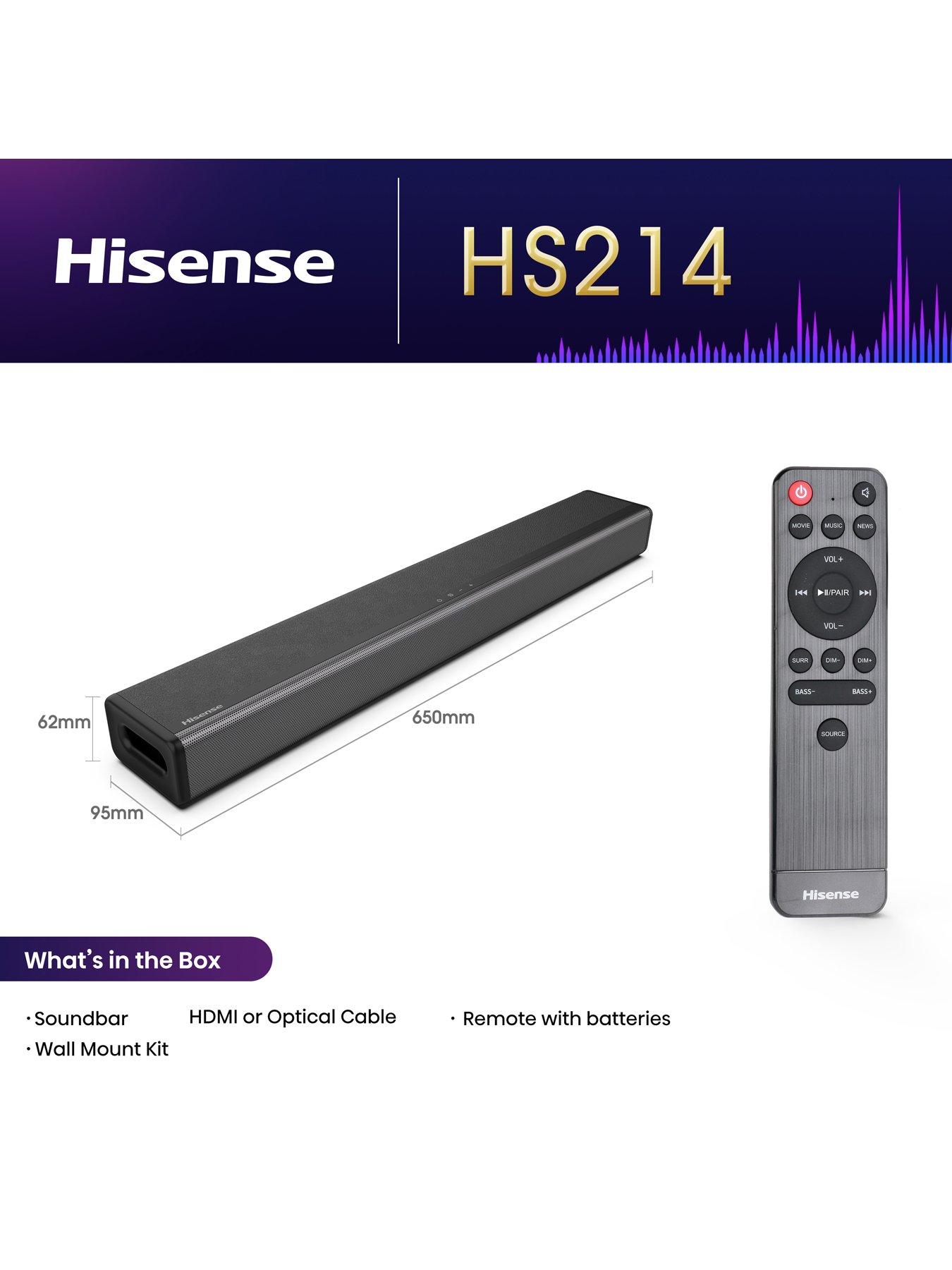 オーディオ機器 Hisense サウンドバー 108W Bluetooth