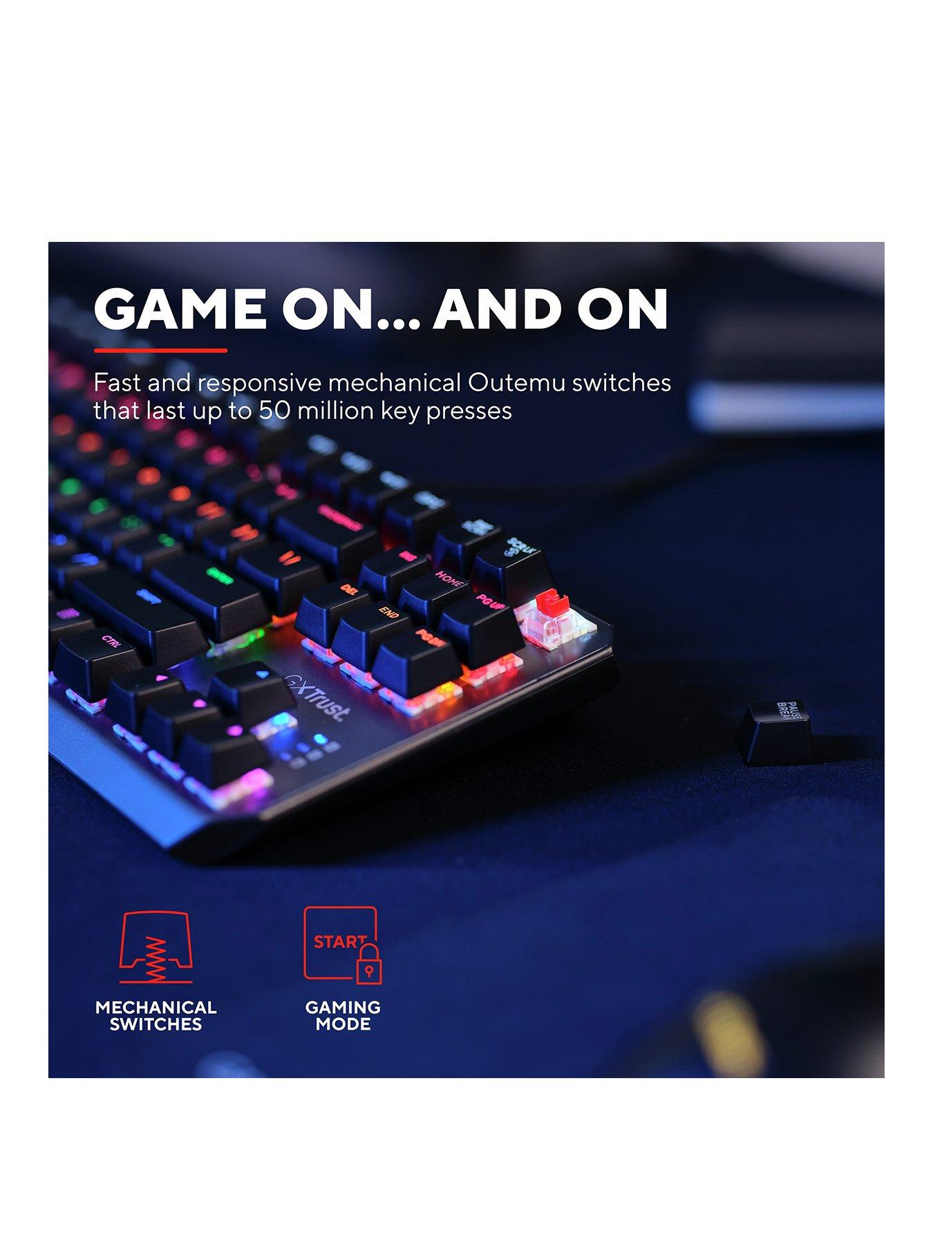 Image 3 of 7 of Trust GXT834 Callaz RGB Mechanical Tkl Keyboard